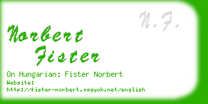 norbert fister business card